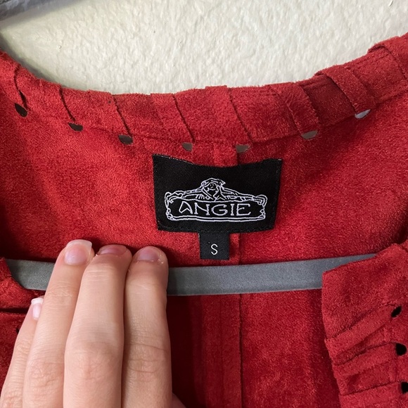 Angie Fringe Woven Western Vest in Red Oxide Womens Size S NWOT - Picture 5 of 13